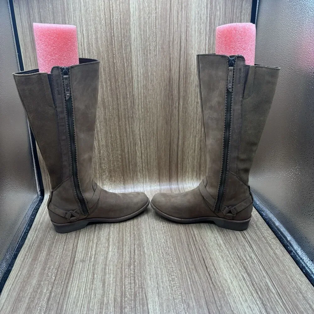 Teva De La Vina Dos‎ Women's Size 6 EU 37 Brown 107143 Tall Waterproof Boots